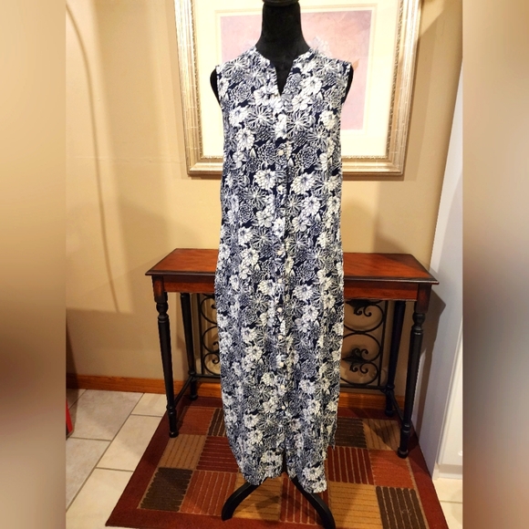 Talbots Dress Maxi size 16 Pockets - Picture 1 of 6